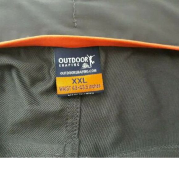 Outdoor Shaping Hiking Soft Shell Pants Women's 43 x 31 Gray Adjustable Waist - Picture 6 of 10